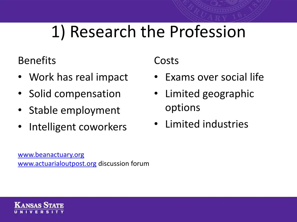 1 research the profession