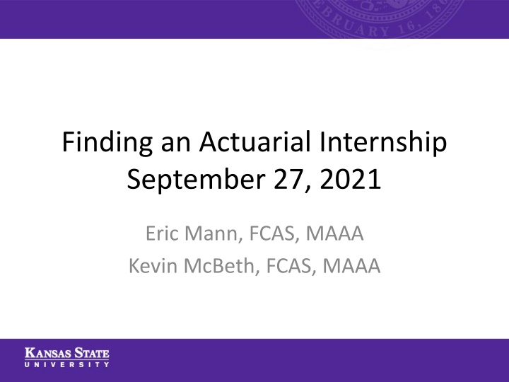 finding an actuarial internship september 27 2021