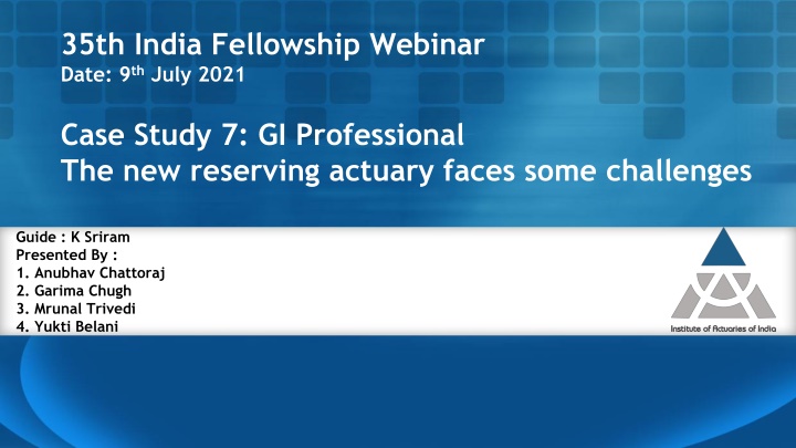 35th india fellowship webinar date 9 th july 2021