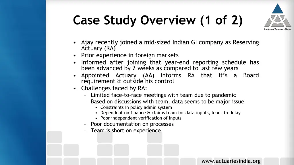 case study overview 1 of 2