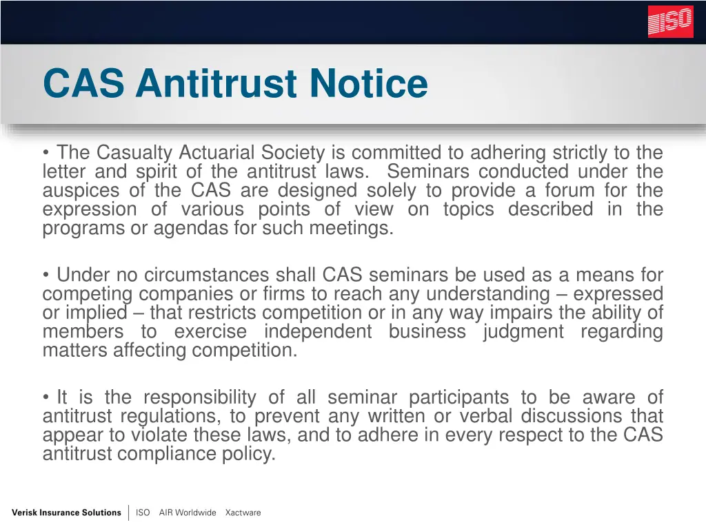 cas antitrust notice