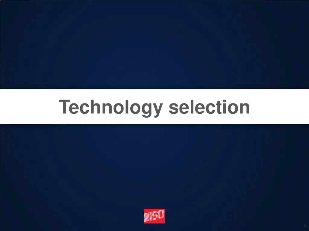 technology selection