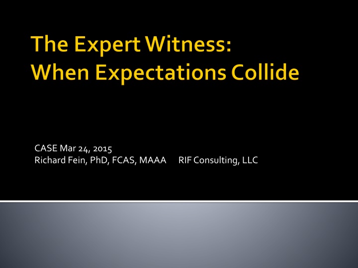 case mar 24 2015 richard fein phd fcas maaa