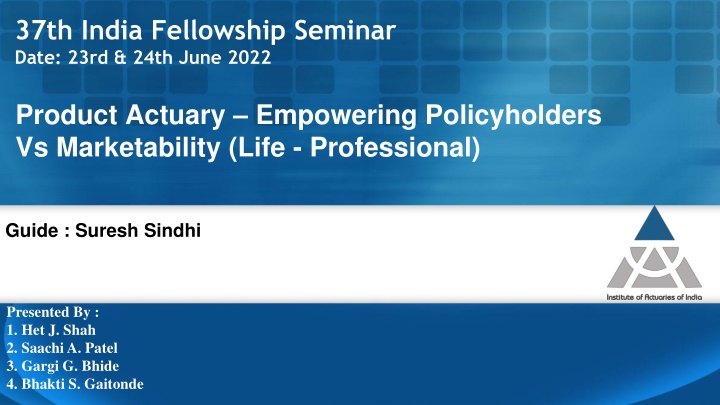 37th india fellowship seminar date 23rd 24th june