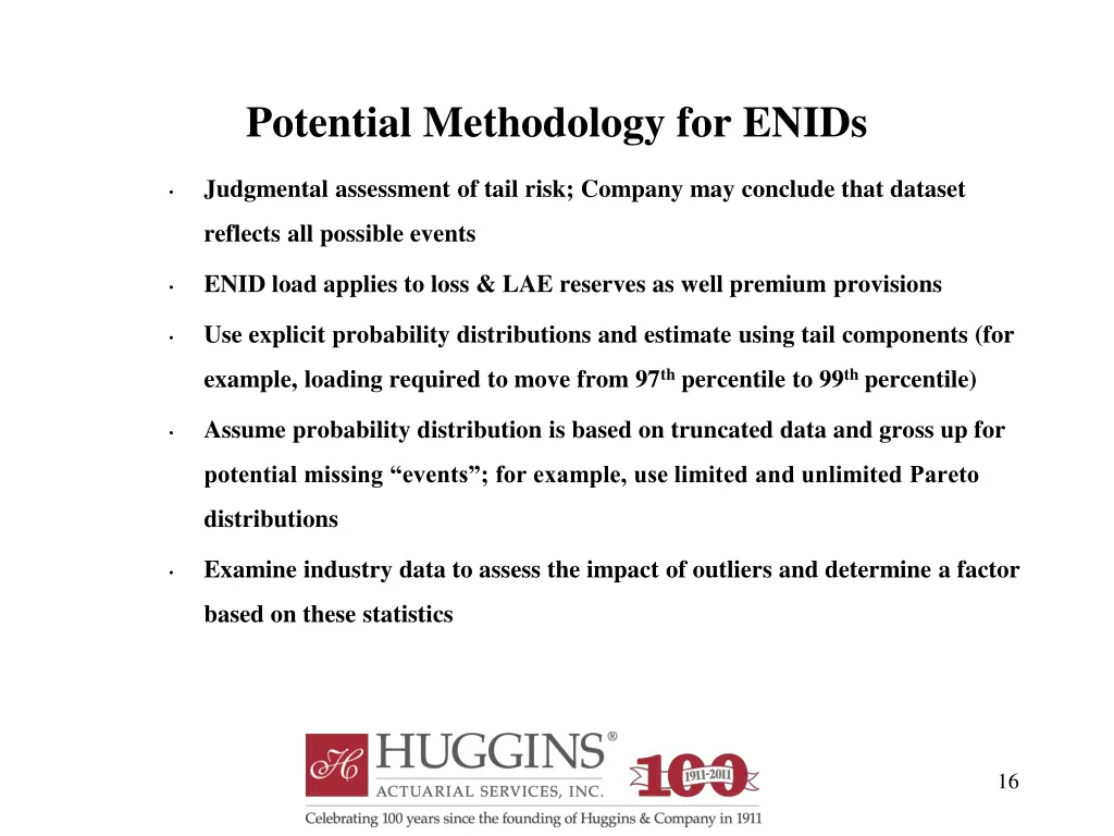 potential methodology for enids