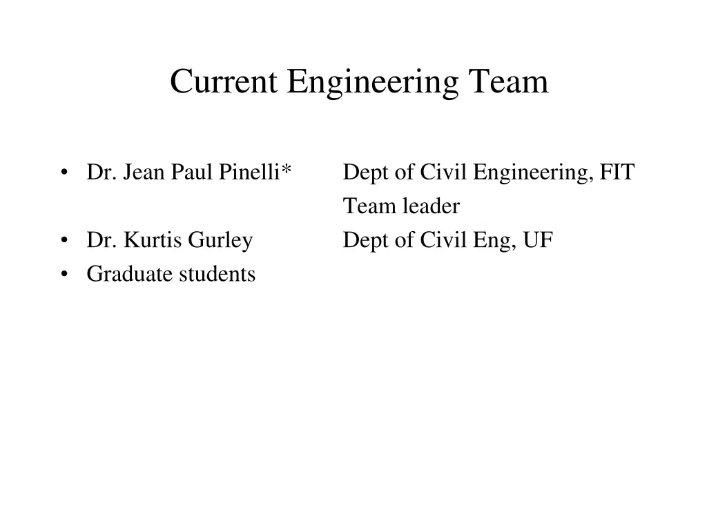 current engineering team