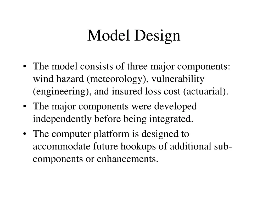 model design