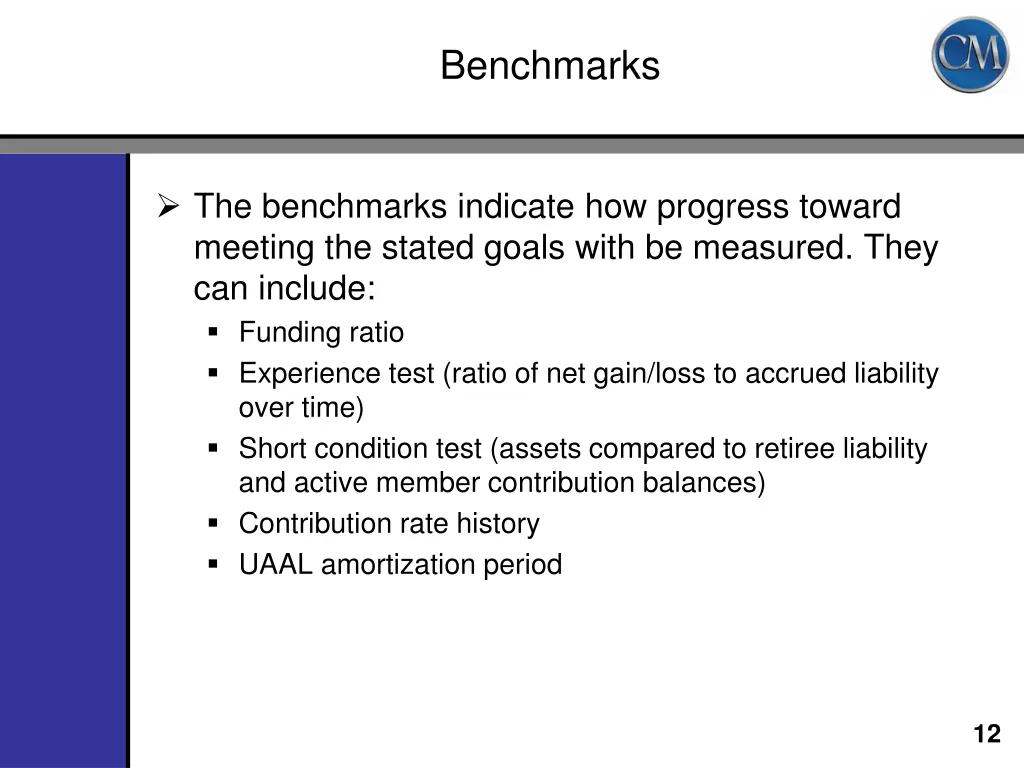 benchmarks