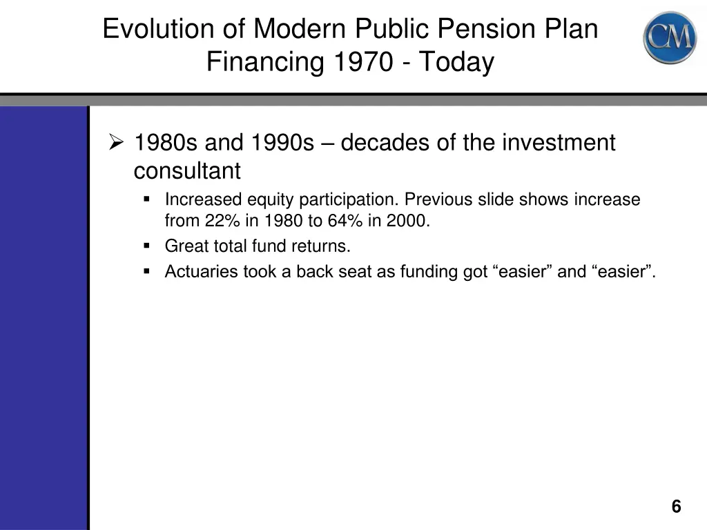 evolution of modern public pension plan financing 1