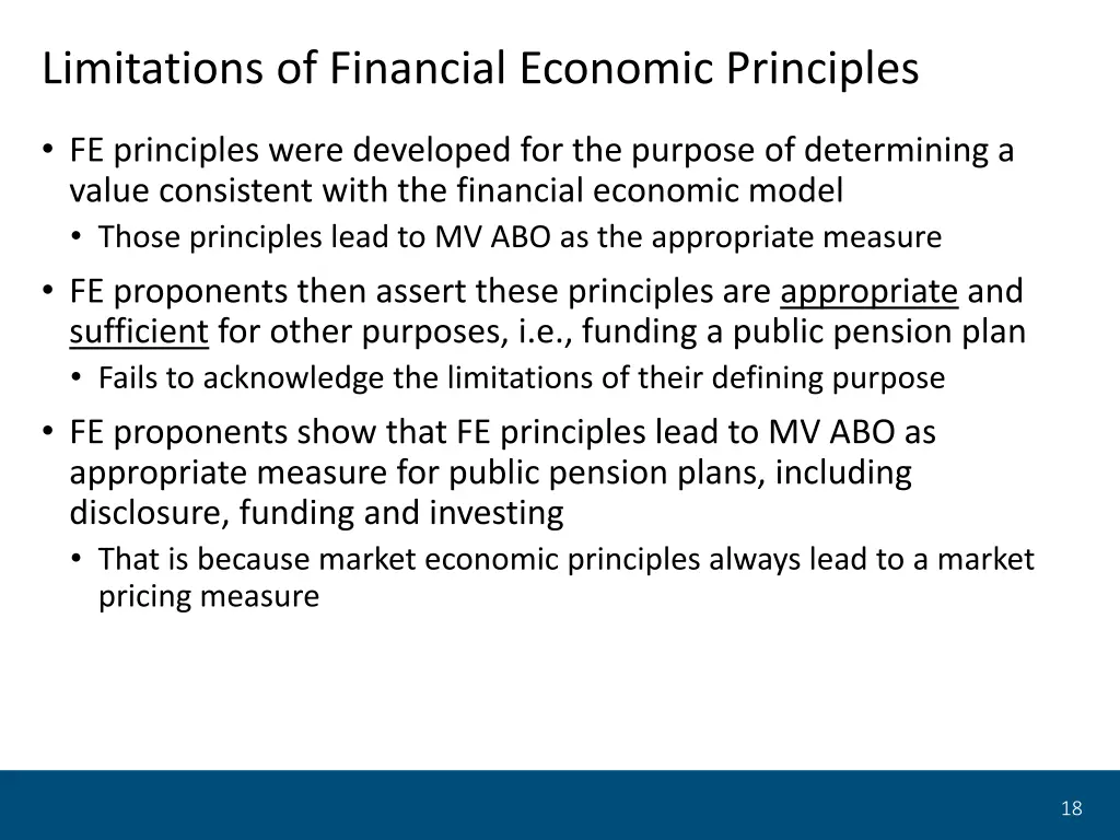 limitations of financial economic principles 1