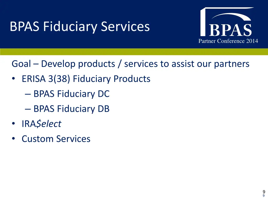 bpas fiduciary services