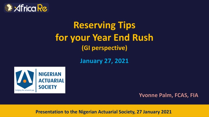 reserving tips for your year end rush