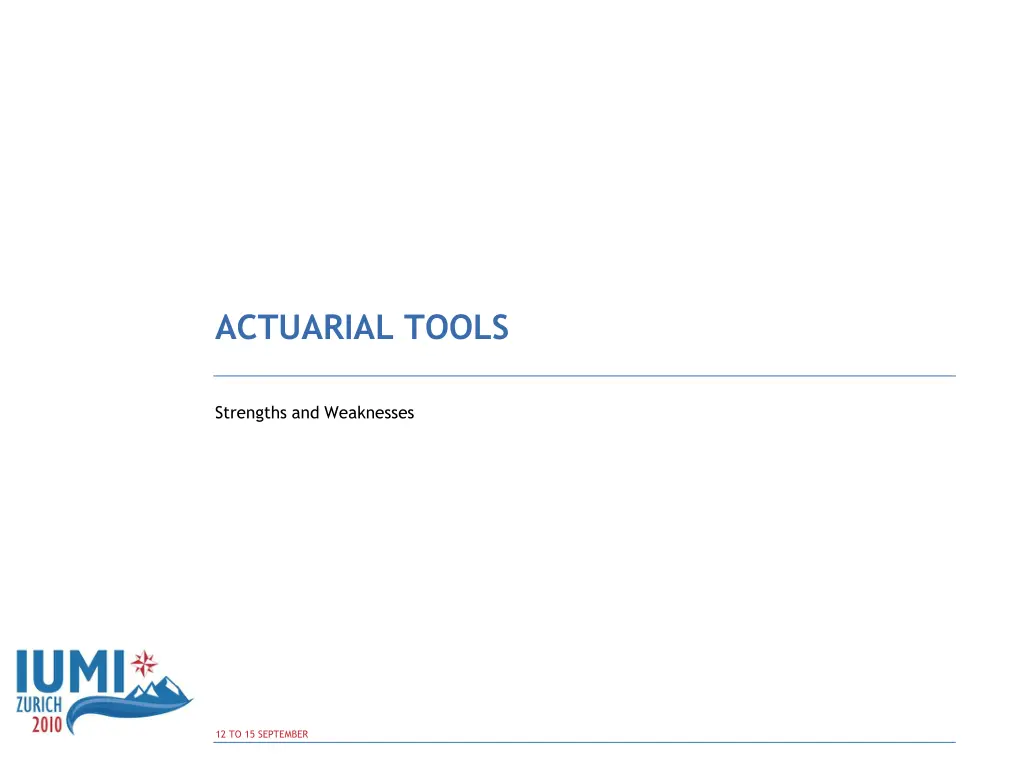 actuarial tools