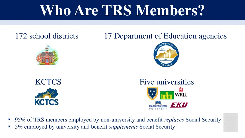 who are trs members