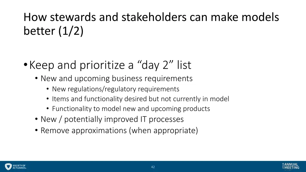 how stewards and stakeholders can make models 1