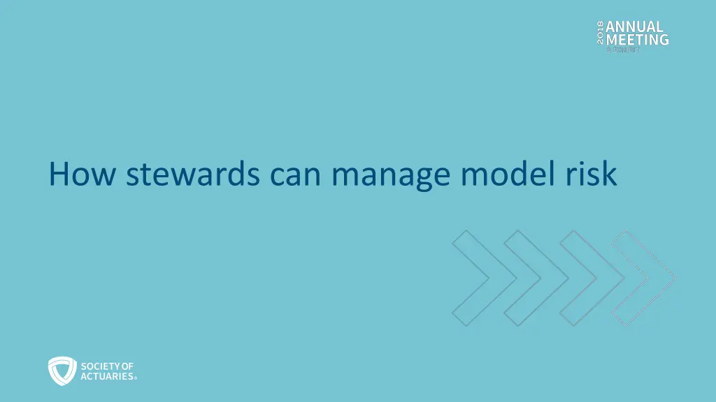 how stewards can manage model risk