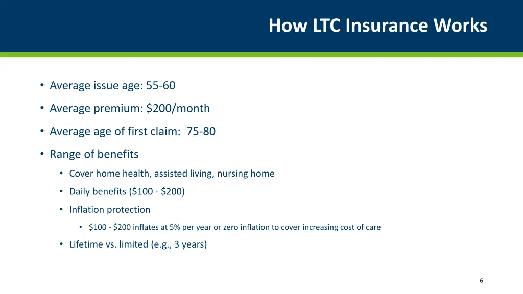 how ltc insurance works