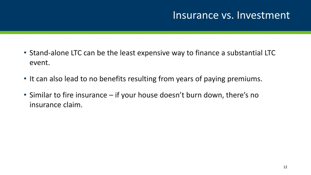 insurance vs investment