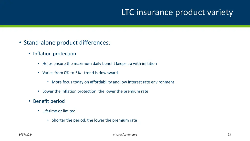 ltc insurance product variety 1