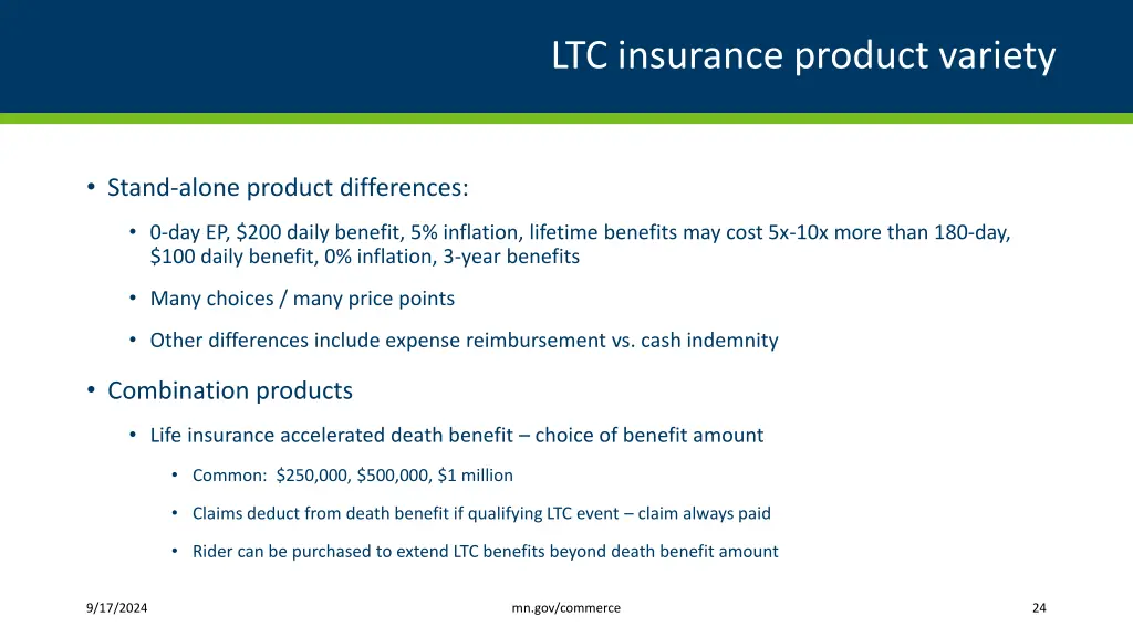 ltc insurance product variety 2