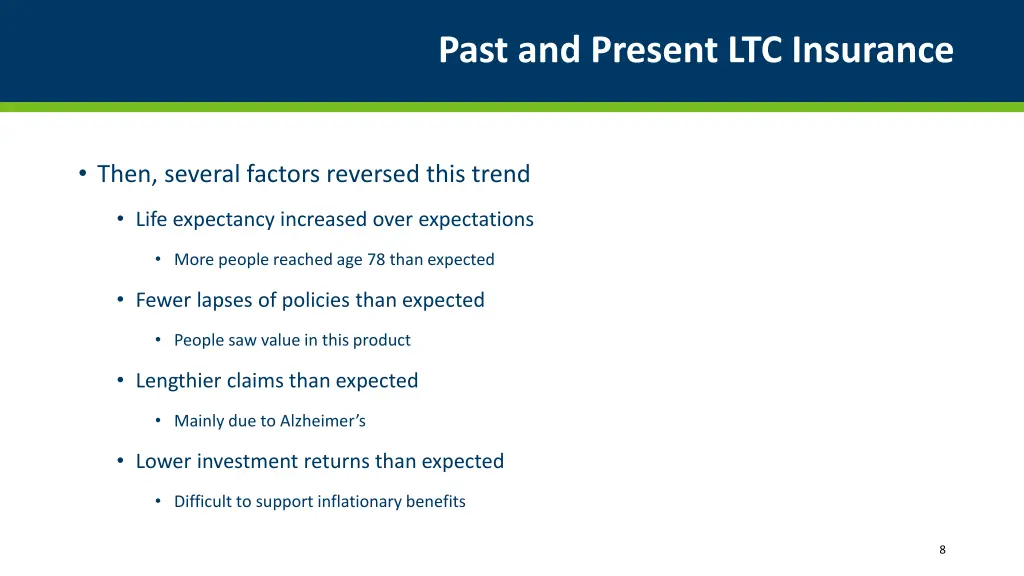 past and present ltc insurance 1