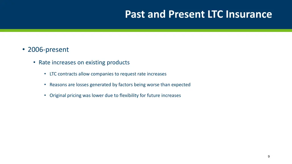 past and present ltc insurance 2