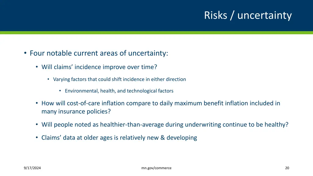 risks uncertainty 1