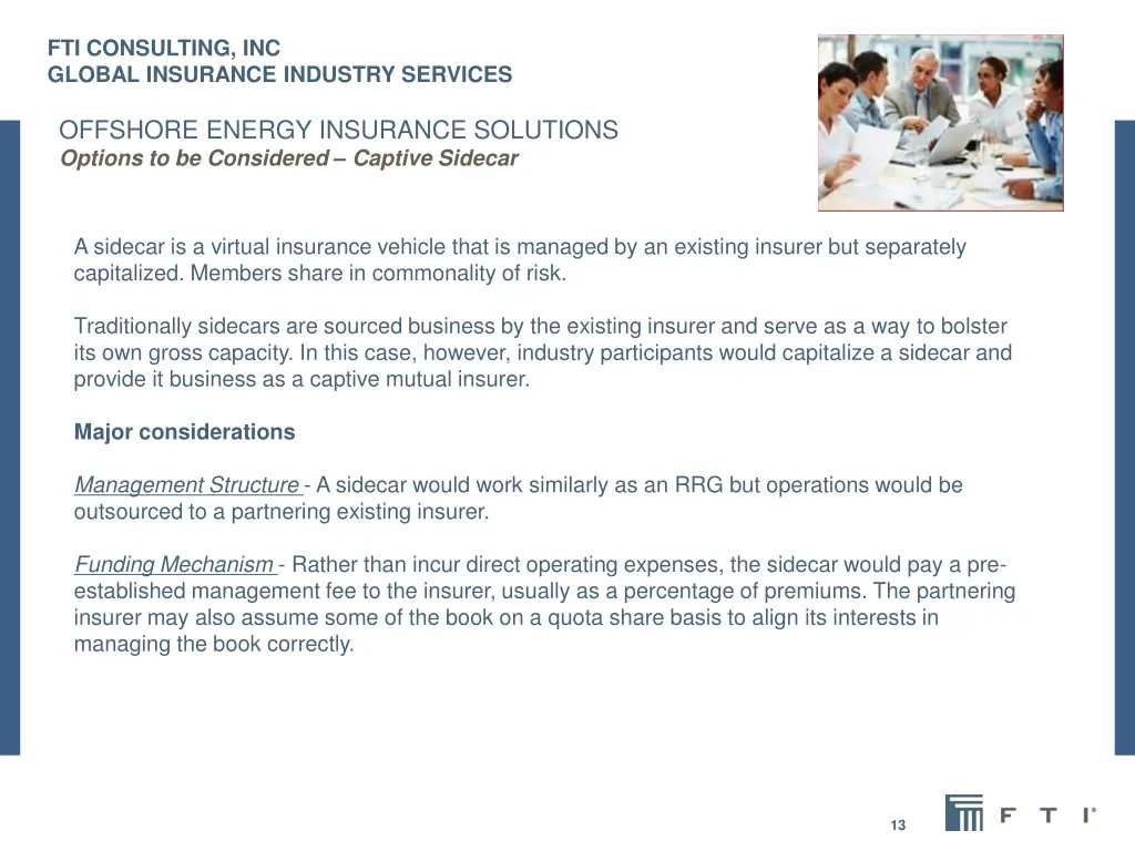 fti consulting inc global insurance industry 12