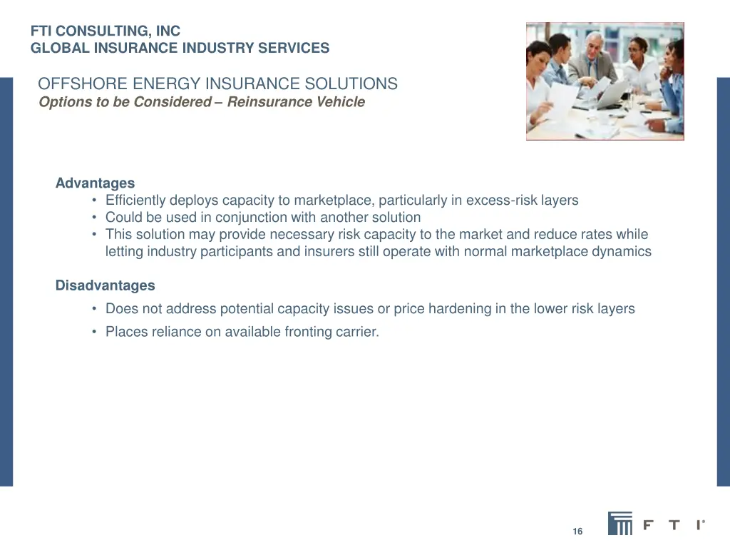 fti consulting inc global insurance industry 15