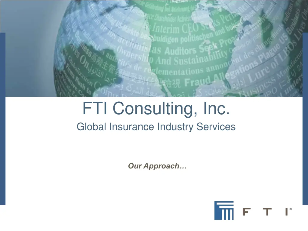 fti consulting inc global insurance industry 18