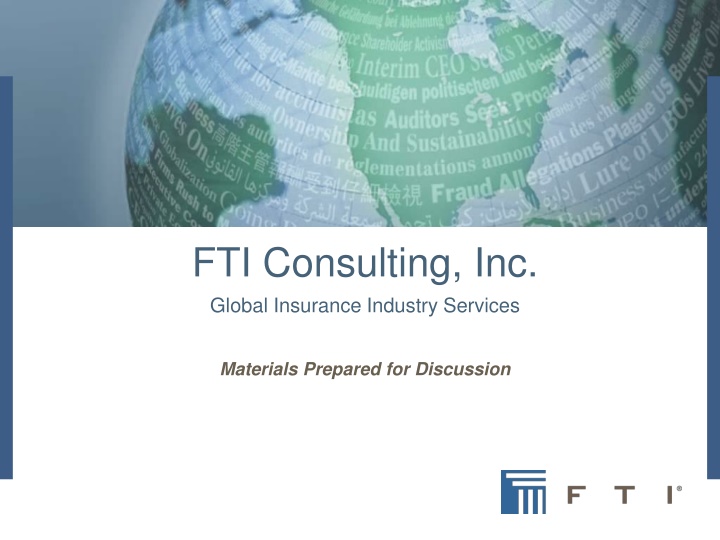 fti consulting inc global insurance industry