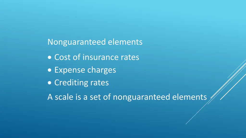 nonguaranteed elements cost of insurance rates 1