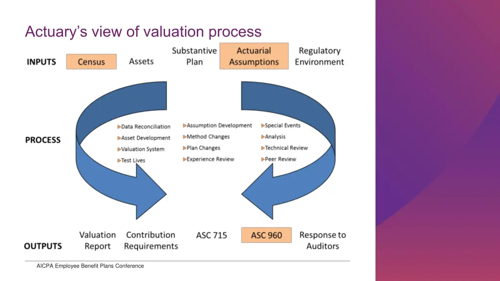 actuary s view of valuation process