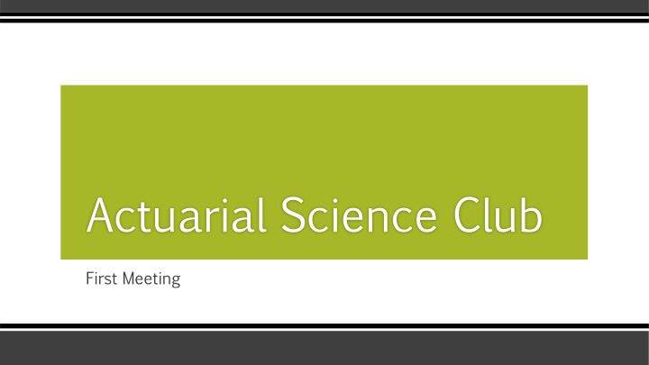 actuarial science club