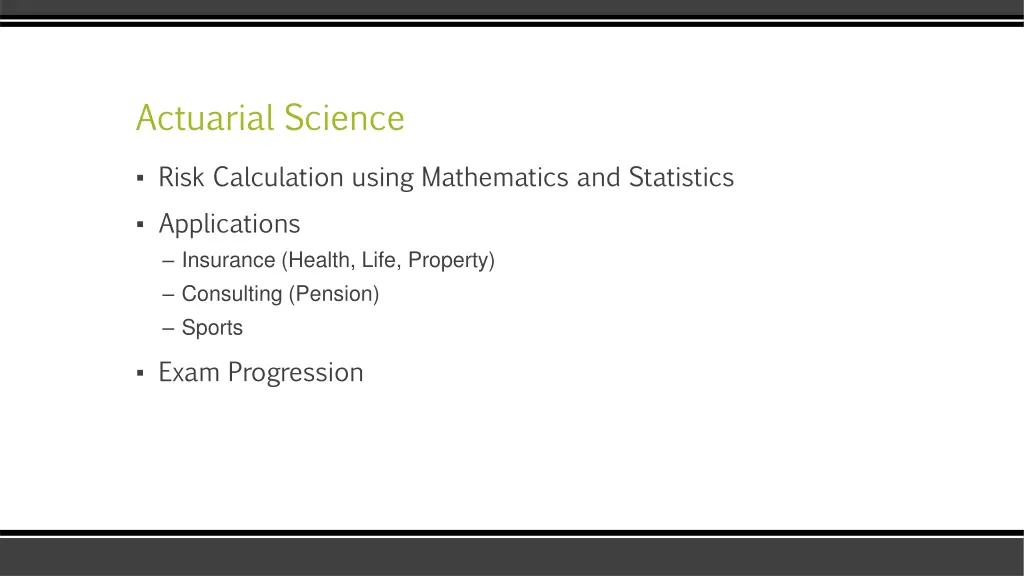 actuarial science