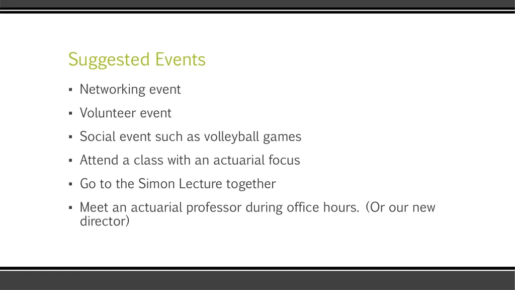 suggested events