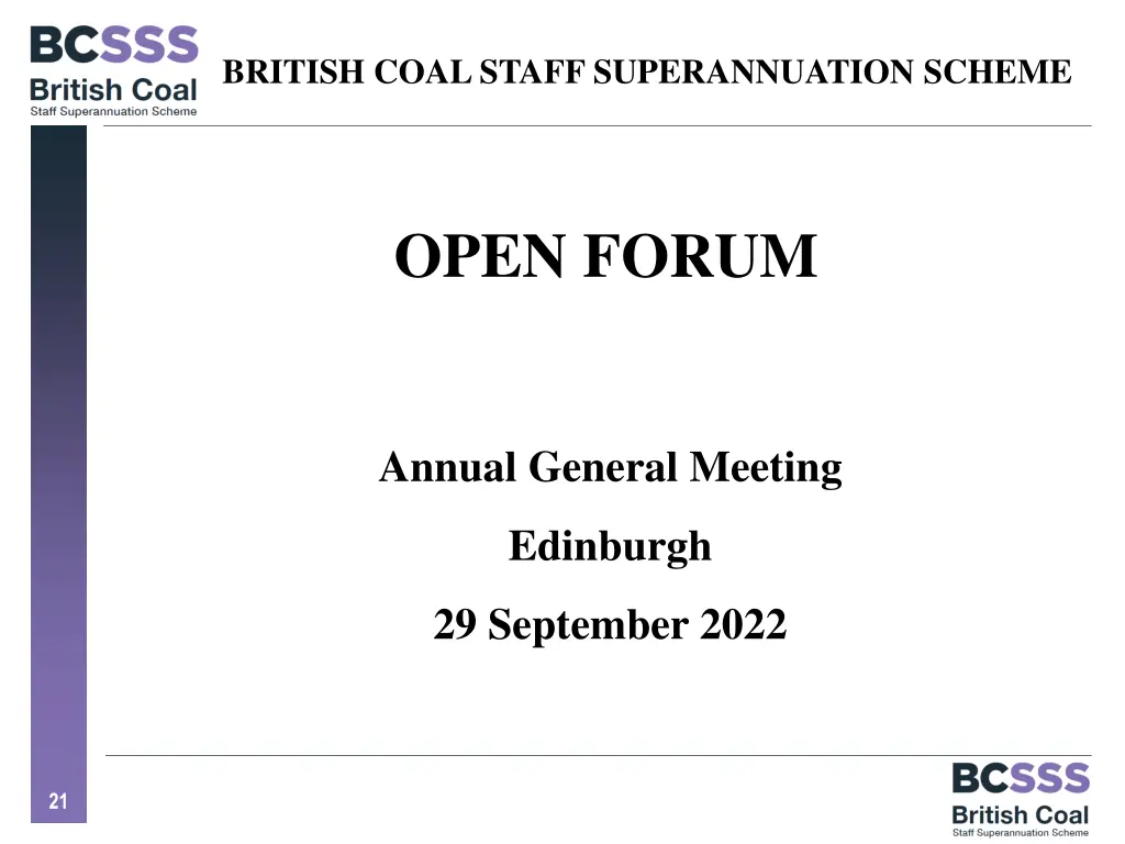 british coal staff superannuation scheme 1