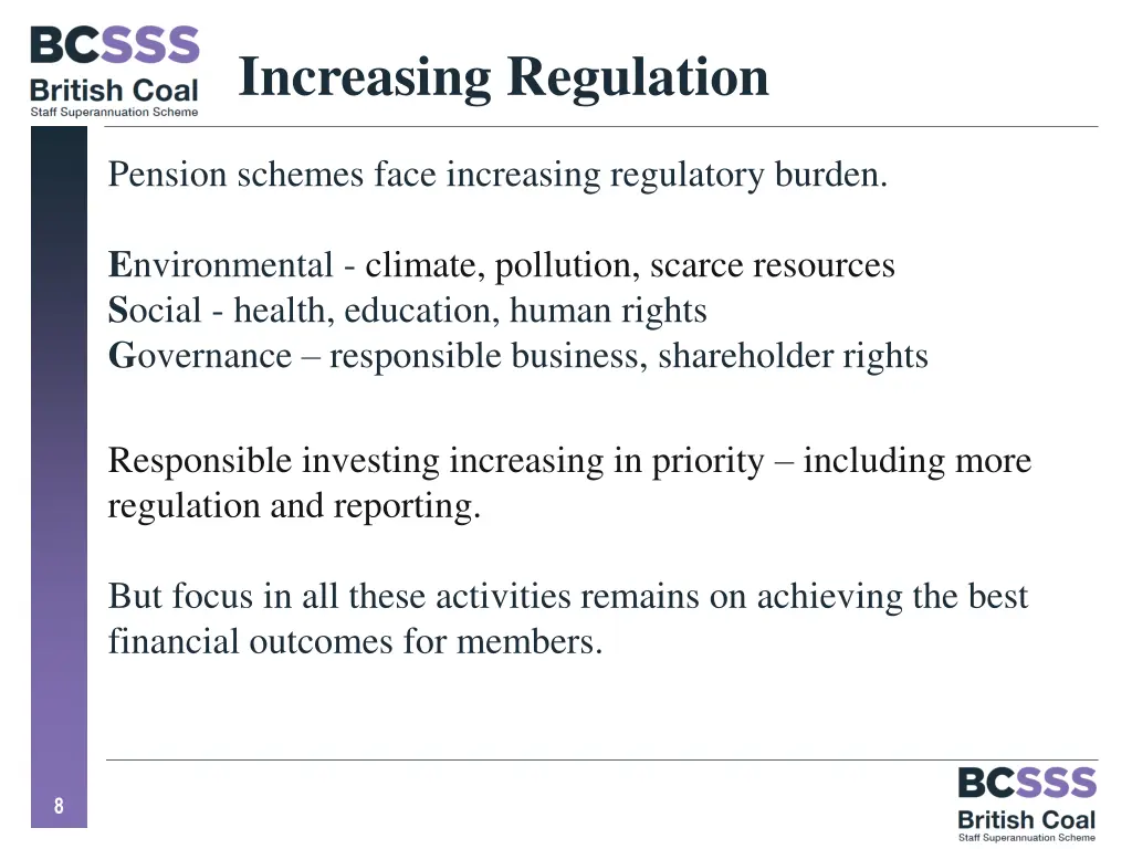 increasing regulation