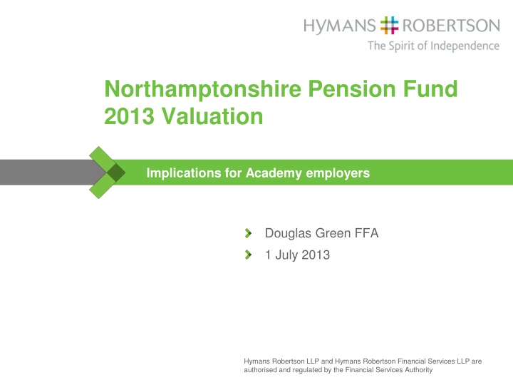 northamptonshire pension fund 2013 valuation