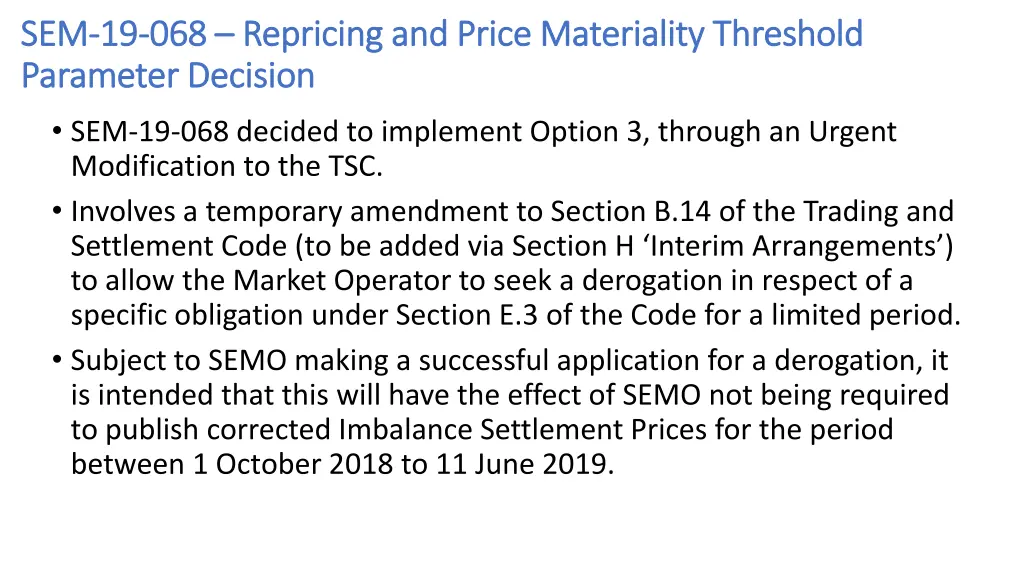 sem sem 19 parameter decision parameter decision