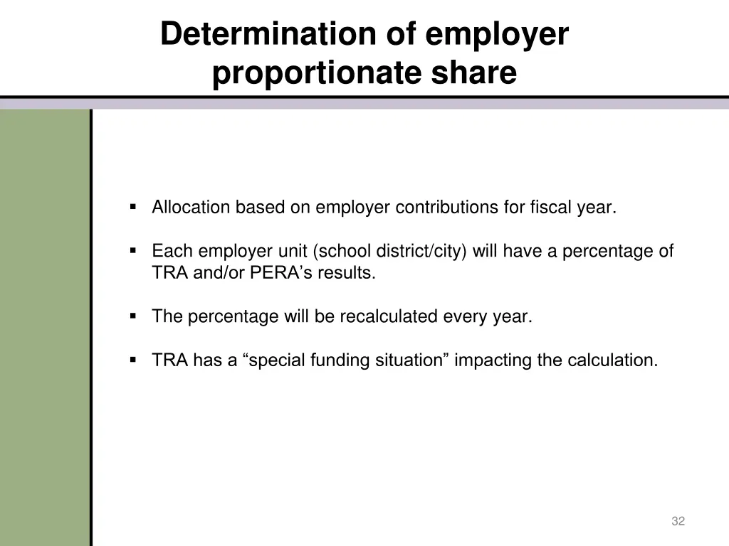 determination of employer proportionate share 3