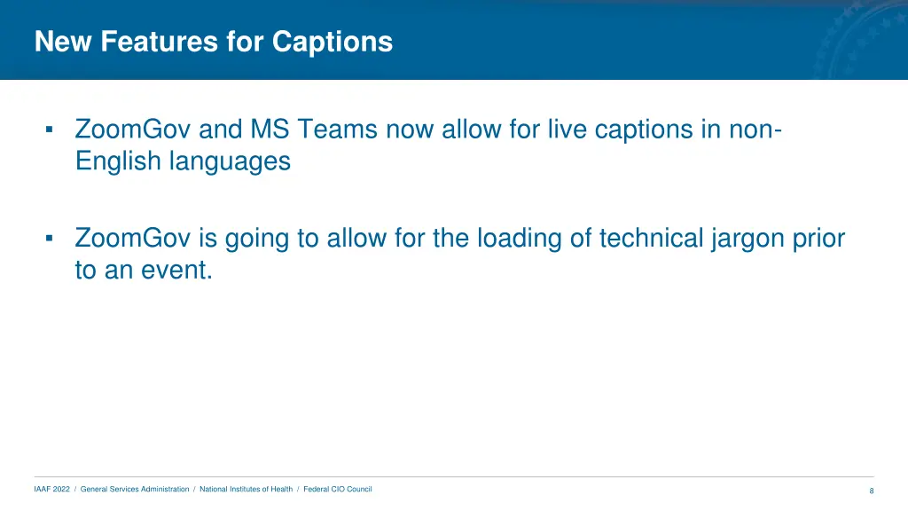 new features for captions