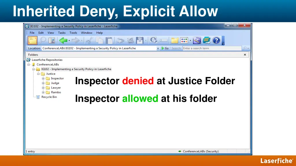 inherited deny explicit allow