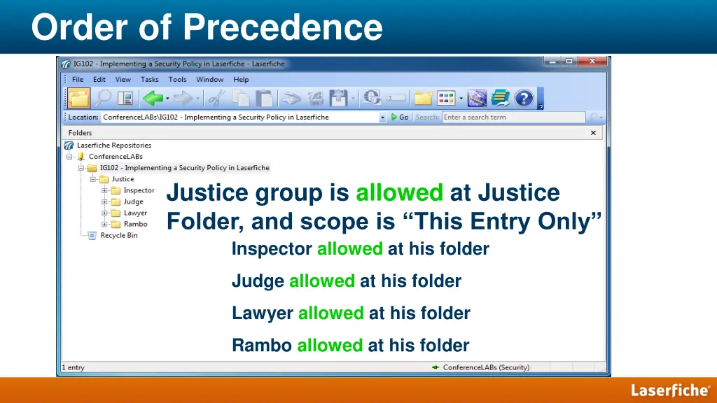 order of precedence 4