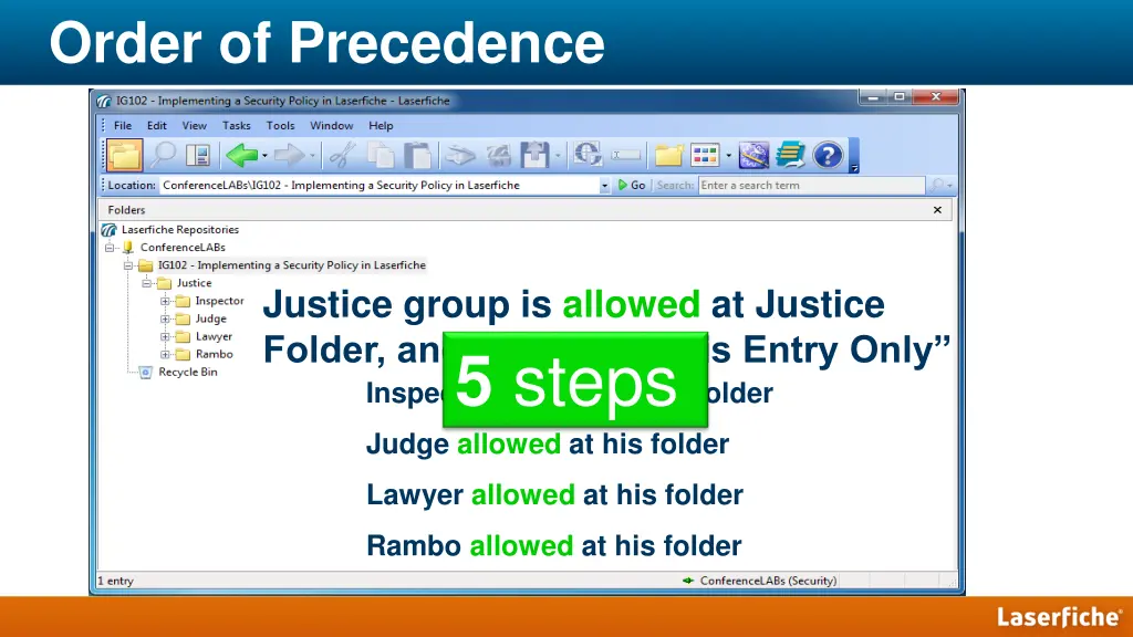 order of precedence 5