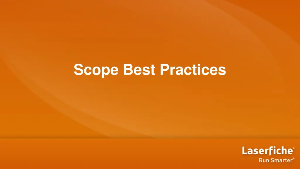 scope best practices