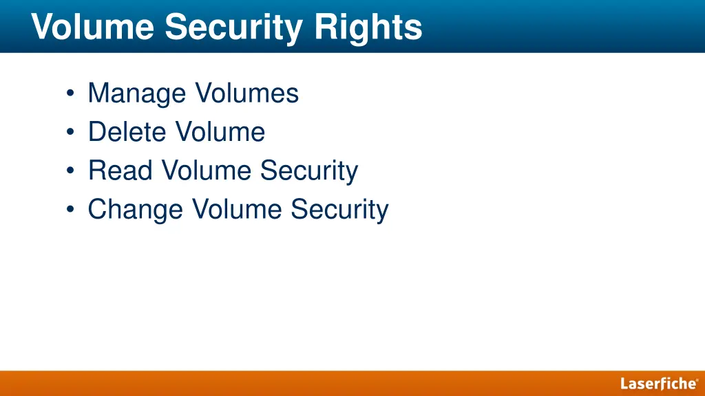 volume security rights 1