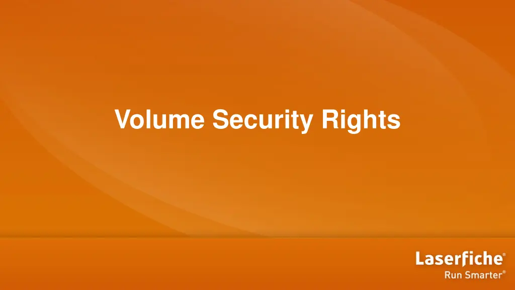 volume security rights