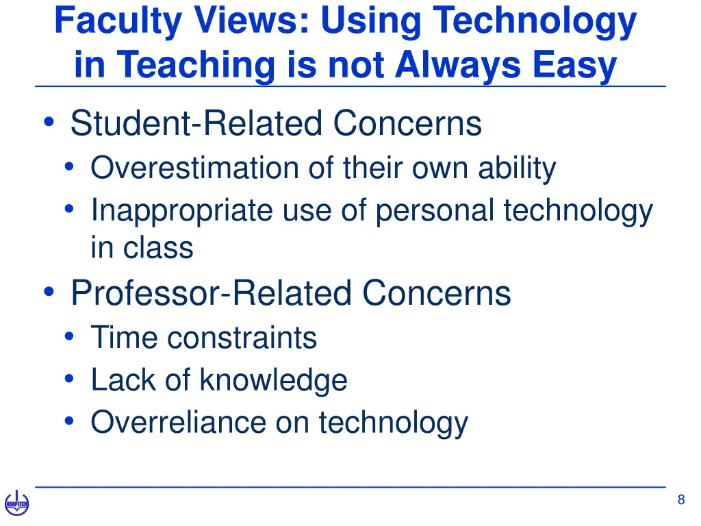 faculty views using technology in teaching 1