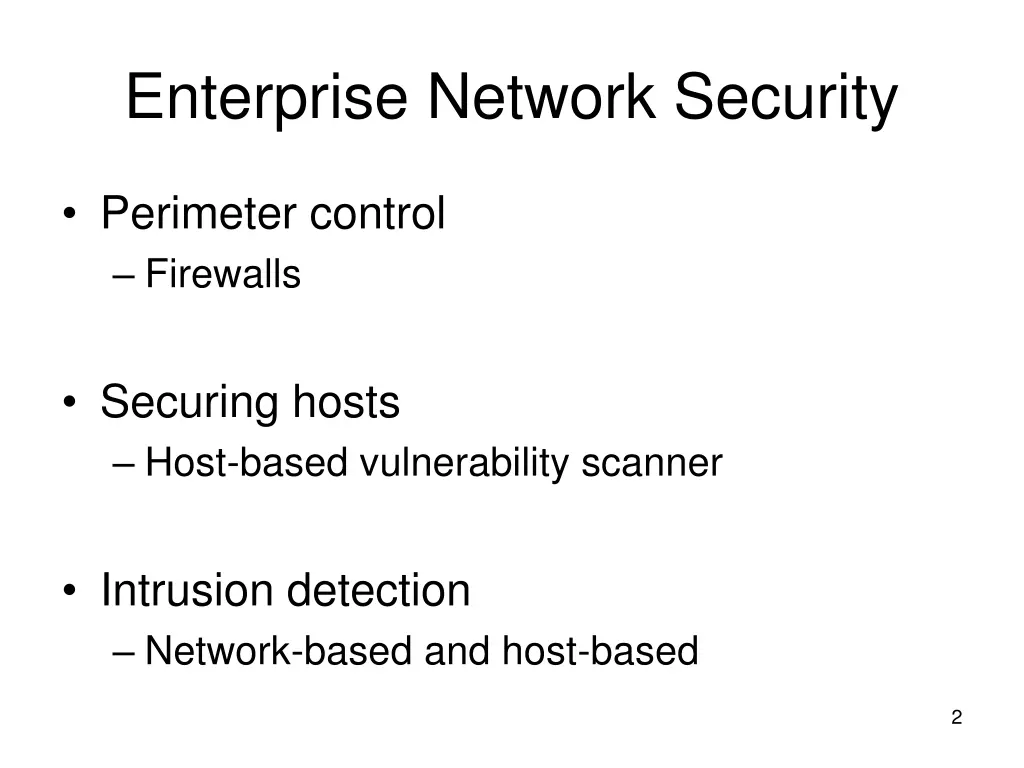 enterprise network security